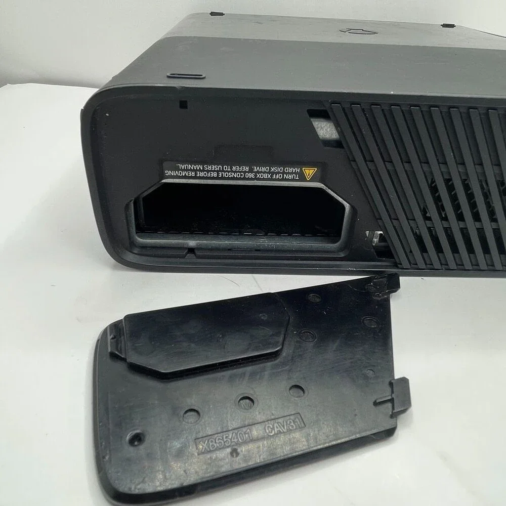 Black Microsoft Xbox 360 E Model 1538 Slim Console Only *FOR PARTS / READ*